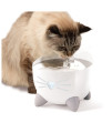 Catit PIXI Smart Water Fountain - Automatic Cat Drinking Fountain with UV-C Clarifier Light and App Support