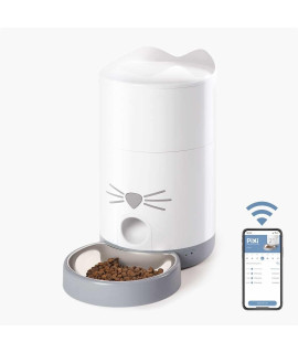 Catit PIXI Smart Feeder - Automatic and Customizable Feeding Schedule with App Support, White