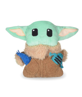 STAR WARS Baby Yoda The Mandalorian The Child Burrow Dog Toy | Small Plush Toys Fabric Plush Dog Toy, Squeaky Plush Toys for Small Dogs, Hide and Seek Dog Toy