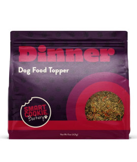 Smart Cookie Natural Dog Food Topper - Dinner - Dog Meal Mixer for All Ages - Food Topper for Picky Eaters and for Boosting Nutrition - Non GMO, Made in The USA - 15 oz Bag (30 Day Supply)