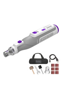 beyond by BLACK+DECKER BCRT8KPTAPB 8V MAX Cordless Rechargeable Pet Nail Trimmer and Rotary Tool Gray
