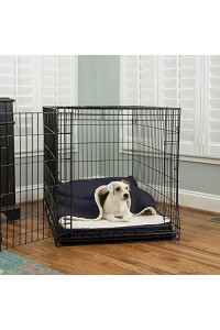 Snoozer Pet Products - Cozy Cave Crate Pet Bed with Forgiveness Foam, Small - Navy
