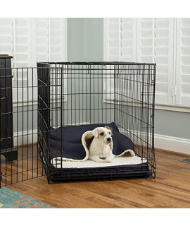 Snoozer Pet Products - Cozy Cave Crate Pet Bed with Forgiveness Foam, Small - Navy