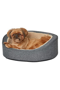 Midwest QuietTime Deluxe Gray Hudson Dog Bed, X-Small