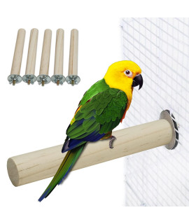 5 Pack EndearingTails Birdcage Stand (Natural Color), Natural Wood Perch Toys for Small Parrot, Like Parakeets, Lovebirds, Cockatiels
