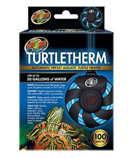 DBDPet 's Bundle with Zoomed Turtletherm - Automatic Preset Aquatic Turtle Heater (100w & Up to 30 Gallons) & Includes Pro-Tip Guide