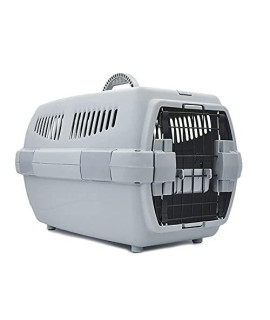 HugSmart Pet Kennel, Travel Carrier for Dogs and Cats, Airline Approved Dog Carrier for Outdoor Use. (L 23"x14.6"x14.6", Grey)