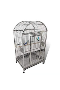 BMWPET SUS201 Stainless Steel DOMETOP Style Bird CAGE Parrot CAGE 32"X22"X62"