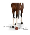 Couvre: Pair of Horse Hoof Protector European Style Cinnamon Brown Color (M)