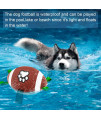 QDAN Dog Toys Football,Interactive Dog Toys for Tug of War,Superbowl Football Party Decorations Favor, Dog Water Toy, Durable Dog Balls for Small & Medium Dogs(8 inch)
