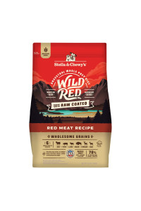 Stella & Chewy's Wild Red Dry Dog Food Raw Coated High Protein Wholesome Grains Red Meat Recipe, 3.5 lb. Bag