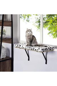 Sweetgo Cat Window Perch, Cat Hammock Window Seat, Funny Sleep DIY Kitty Sill Window Perch, Durable Heavy Duty Cat Bed Holds Up to 35lbs - Spots Pattern