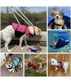 Dogcheer Ripstop Dog Life Jacket, Reflective & Adjustable Dog Swim Life Vest for Swimming Boating, Puppy Life Jacket Pet Floatation Vest PFD with Rescue Handle for Small Medium Large Dogs