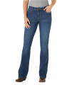 Wrangler womens Aura Instantly Slimming Mid Rise Boot cut Jeans, Jennifer, 10 Short US
