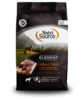 Nutri Source NutriSource Element Series Outback Trials Lamb, Kangaroo & Wild Boar Blend (Lamb, 12 Pound)