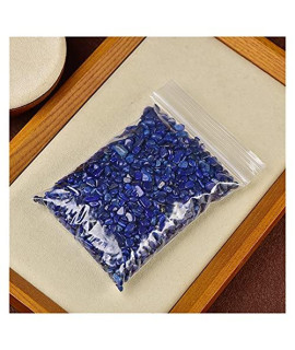 Wszmd Bulk Natural Crystal And Processing Rose Quartz Amethyst Labradorite Decoration Aquarium Granule Gravel Diy Accessories Stones Natural (Color : Lapis Lazuli Size : A Pound)