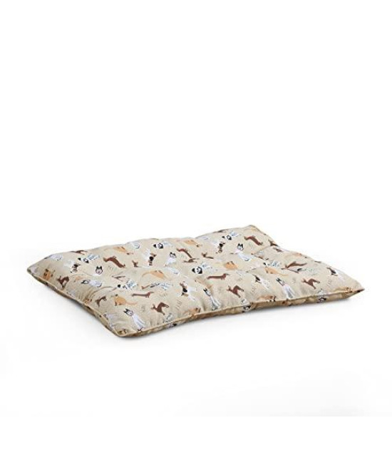 Beatrice Home Fashions Dog Bed, Plush, Comfortable, Cozy, Cotton, Tufted for Easy On and Off for Seniors and Puppies, Crate Mat, Reversible, Washable, X-Large 40" W x 30" L x 4" H, Dog Sprinkles
