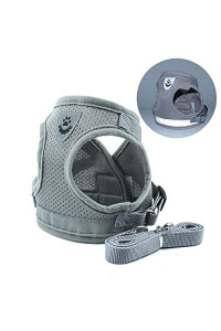 NC Pet Dog Adjustable Vest Harness Leash Reflective Mesh Vest Dog Harness Collar Chest Strap Leash Harnesses with Traction Rope