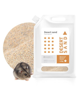 BUcATSTATE Dust-Free Desert Sand Hamster Bath Sand Reptile Sand for Small Animals Pets 55lb25kg (granular Sand)