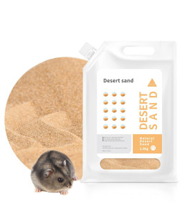 Bucatstate Hamster Bath Sand With Pour Spout And Handle, 6.6Lb Desert Bath Sand | No-Dust Potty Litter Calcium-Free Sand For Hamster Chinchillas Gerbil Mice Degu Or Other Small Pets (Fine Sand)