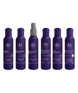 Hydra Professional Experience Set, Cat and Dog Grooming Shampoo, Conditioner, and Sprays, Dog and Cat Grooming Supplies, 6-Bottle Set