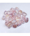 KKSI 50/100g Natural Clear Quartz Electroplating Pink Color Health Energy Reiki Stone for Potted Aquarium Decoration Large Size Gems (Color : Pink, Size : 100g)