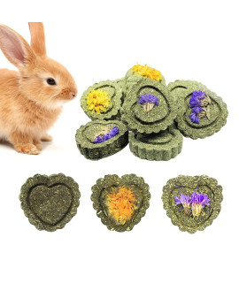 36PCS Small Animal Snacks Chew Cake Cake Bunny Chew Toys for Teeth Grass Grinding Play Chew Toys for Bunny Rabbits Hamster Guinea Pigs Gerbils Cleaning Teeth Improves Dental Health