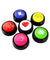 Dog Buttons Speech- Recordable Answer Buttons- 30s Recordable Custom Message Easy Button Record Pet Tool Communication Device for Dogs Cats
