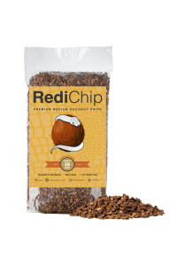 RediChip Coconut Chip Substrate for Reptiles 36 Quart Loose Medium Sized Coconut Husk Chip Reptile Bedding