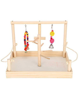 Chiwe Bird Play Stand Bird Playground Platform Hanging Rack Interactive Toy Stand Pet Supplies For Playing Parrots Accessory