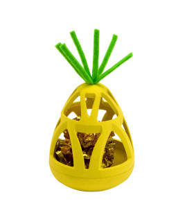 Kitty City Pineapple Wobble Toy, Yellow