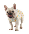 Due Felice Dog Recovery Suit Pet Surgery Onesie After Surgery Vest E-collar cone Alternative for Female Male Dog PineappleS