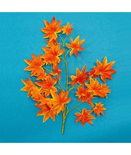 Replacement Leaves Set of 24 for Interchangeable Cat Tree (Set of 24 Leaves, Orange Blaze)
