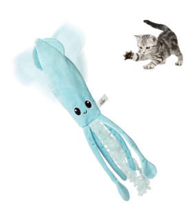 Pet Craft Supply Flipper Flopper Interactive Electric Realistic Flopping Wiggling Moving Fish Potent Catnip and Silvervine Cat Toy Sassy Squid, All Breed Sizes