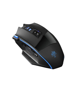 Mojo Silent Dual Mode Wireless Rechargeable Gaming Mouse - Ultra Fast Tournament Level Performance Mouse For Pc Gaming W Adjustable Dpi (1000 - 4800), Custom Software, Macros, And More