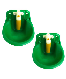 Manste 2Pack Automatic Waterer Bowl Sheep Drinking Bowl Farm Feeding Water Bowl Dispenser for Sheep, Goats, Piglets, Small Horses Farm Livestock Supplies