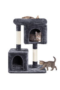 Yaheetech 335In Cat Tree Tower For Indoor Cats W2 Cozy Plush Condos, Oversized Perch Sisal Scratching Posts, Stable Cat Stand House For Large Cats Pets
