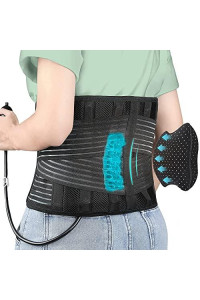 Darlis Back Brace With Inflatable Lumbar Pad - Extra Support More Effectively Relieve Herniated Disc, Sciatica, Lower Back Pain - Back Support Belt For Men Women Sedentary Pain Relief Lxl 395- 49
