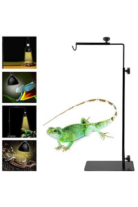 InMalla Adjustable Reptile Lamp Stand Metal Lamp Holder Landing Lamp Stand Bracket Metal Lamp Support for Reptile Glass Terrarium Heating Light (Size 94x40cm/37X15.74in)