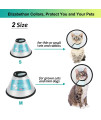 MintCat Cat Cone, Adjustable Cat Cone Collar Soft, Lightweight Cat Recovery Collar, Protective Cat Cones to Stop Licking Pet Cone, Plastic Elizabethan Collar for Cats Kitten Small Dog After Surgery, S