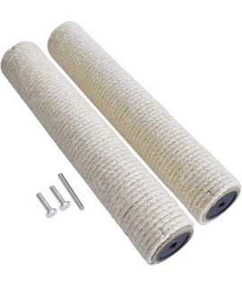 Cat Scratching Post Replacement Parts for Cat Tree , Sisal Rope Scratcher Post Refill , Cat Scratch Posts Refills Pole for Indoor Large Cats with Screws(2 Pieces 15.7" Tall )