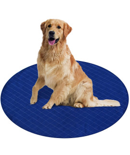 Pee Pads For Dogs 48 X 48, Large Round Whelping Pads, Reusable Dog & Puppy Training Pads Washable, Reusable Non-Slip Pee Pads For Housebreaking, Incontinence, Travel, For Playpen, Crate, Kennel