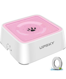 Upsky Dog Water Bowl Upgrade 70Oz Large Capacity Dog Bowl No-Spill Slow Water Feeder Vehicle Carried 2L Pet Water Dispenser For Dogs, Cats