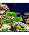 MiukingPet Artificial Aquatic Plants Fishtank Decorations Aquarium Decorations,Applicable to Office and Household Simulation Fish Tank Plants (Green)