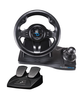 Subsonic Superdrive - Gs550 Steering Racing Wheel With Pedals, Paddles, Shifter And Vibration For Xbox Serie Xs, Ps4, Xbox One, Pc, Ps3 (Programmable For All Games)