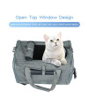 Xverycan Cat Carrier with Wheels Pet Carriers Airline Approved Soft Sided Breathable Mesh Window Collapsible Handle Cat Travel Carrier Grey