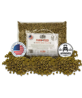 FAMILY FARM AND FEED | Timothy Grass Food | Small Pet | Young and Adult | Pellets | 3 Pounds