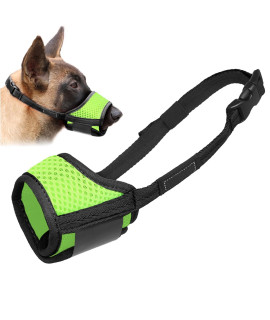 Dog Muzzle Anti Biting And Chewing, With Comfortable Mesh Soft Fabric And Adjustable Strap, Suitable For Small, Medium And Large Dogs