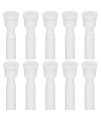 Kxlife 10Pcs Small Tension Rod 11 To 17 Inch, Adjustable Thin Mini Spring Loaded Curtain Tension Rods For Windows, Closet, Rv, Trailer, Cupboard, Refrigerator (White)