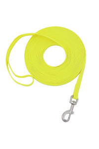 Waterproof Dog Long Leash Durable Training Leash Great for Outdoor Hiking, Training, Yard, Beach and Swimming (Yellow, 50ft)